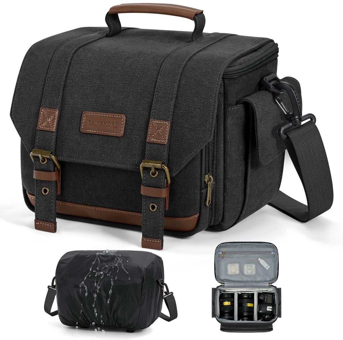Omgoods - Waterdichte Camera Schoudertas van Canvas