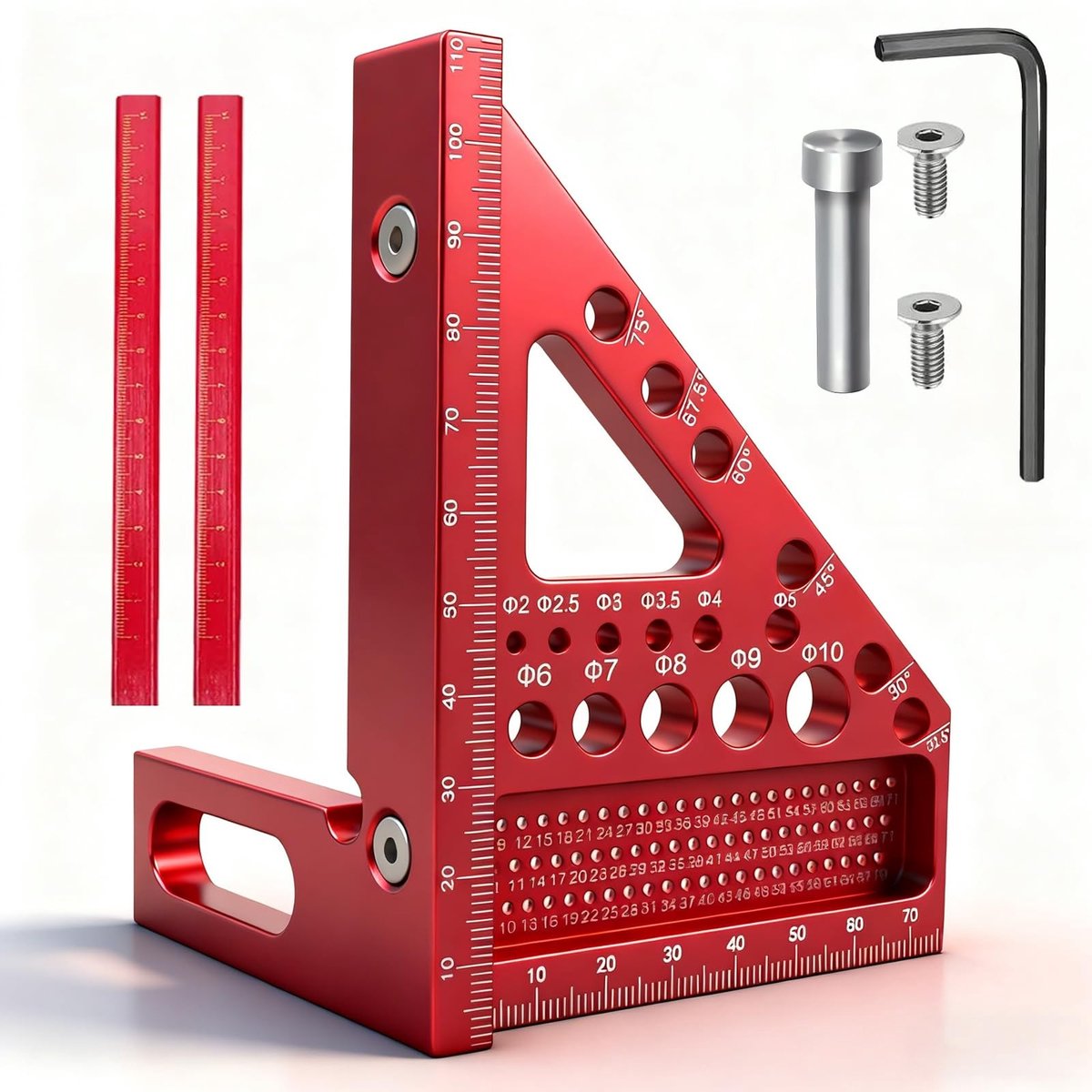 Omgoods - Multifunctionele 3D Verstekhoek en Speed Vierkant van Aluminium