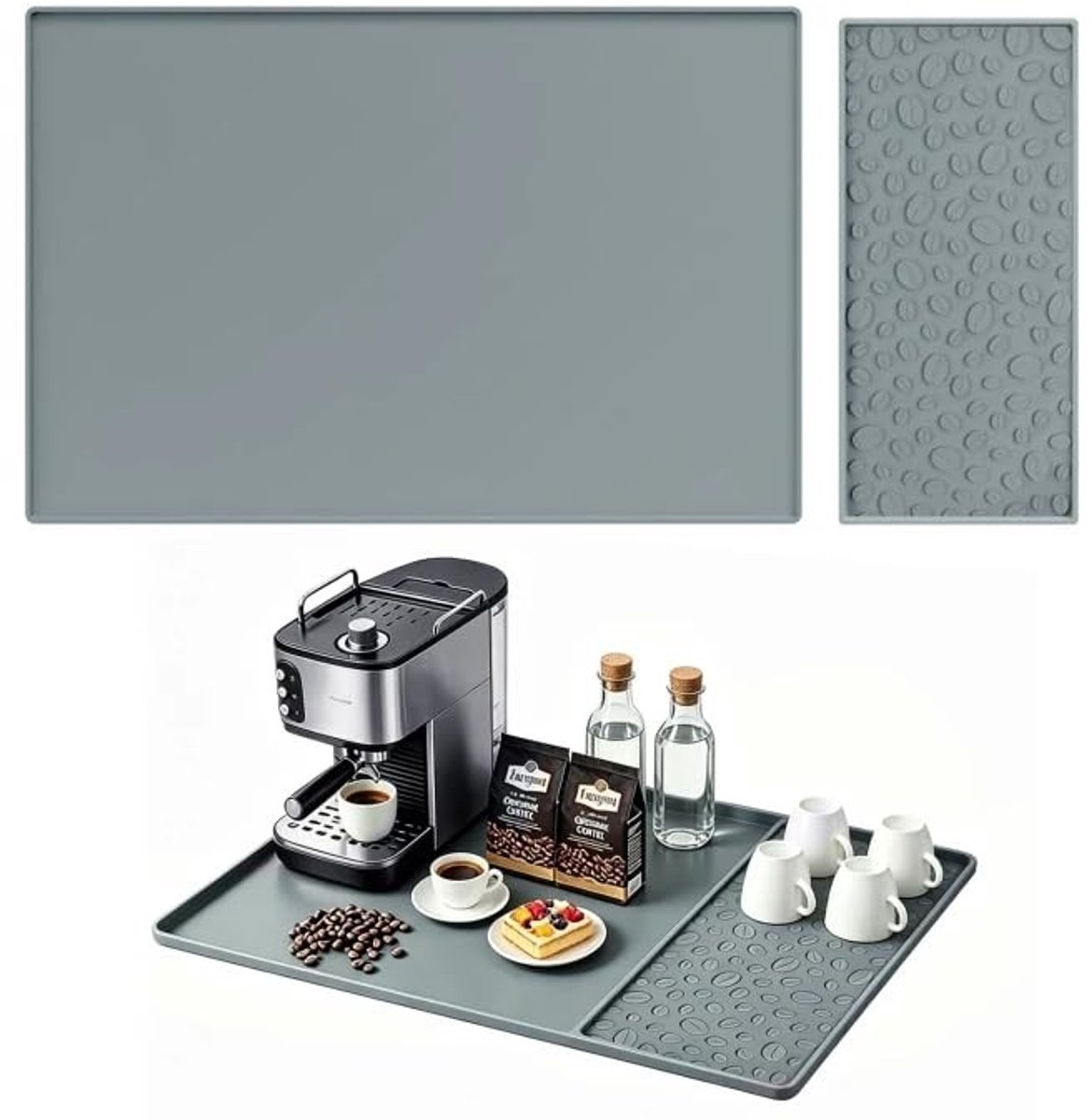 Omgoods - Siliconen Afdruipmat met Hittebestendige Eigenschappen - Voor Koffiezetapparaten