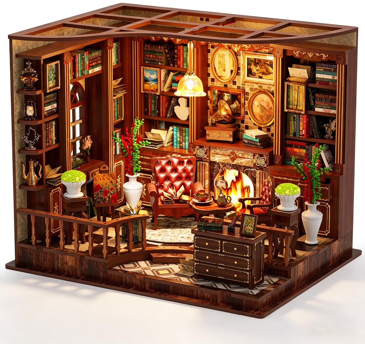 Omgoods - DIY Miniatuur Huis Kit met LED Verlichting