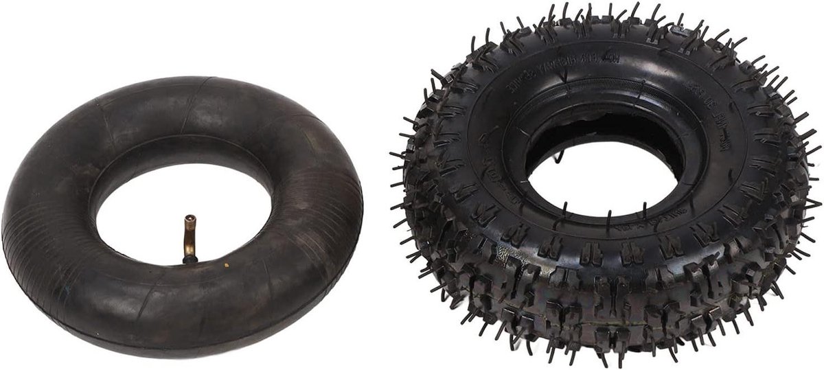Binnenband Set - Banden Binnenband - Tuinwerk Voertuigen - 4-laags Rubber - 4 inch Velg - Zwart