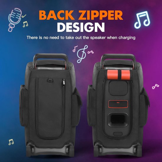 Speaker Case Compatible with JBL PartyBox 520, Portable Speaker Dust Cover Storage Bag for Outdoor Travel/Home - ShopVlot — afbeelding 3