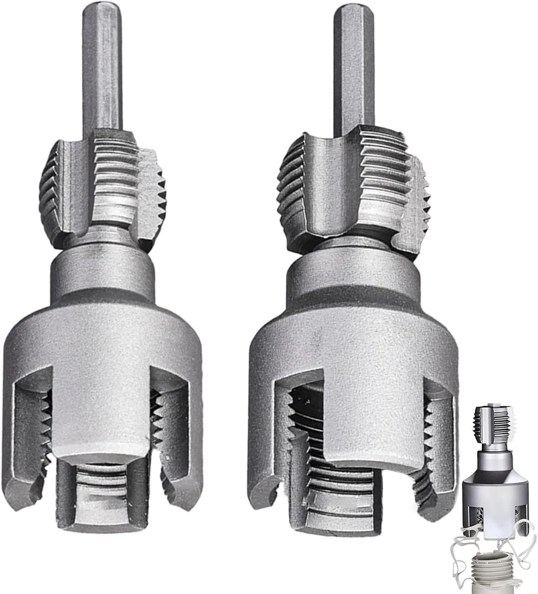 Pijptappatset 1/2 en 3/4 inch - roestvrij staal - dubbel functioneel snijden - efficiënte buisvoorbereiding - ShopVlot