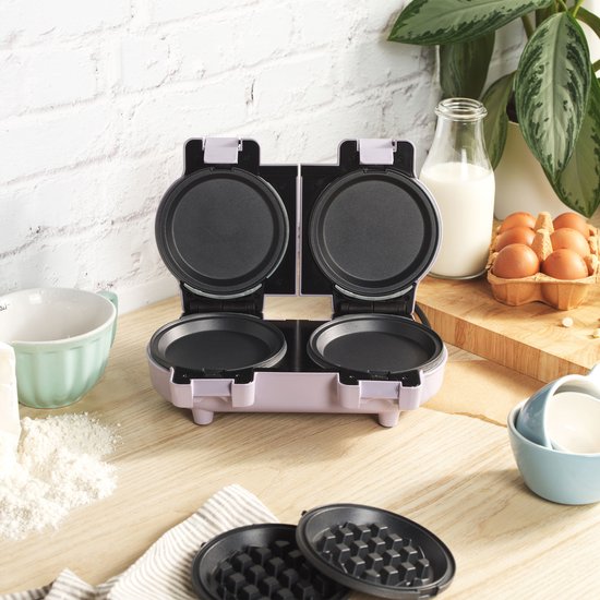 Giles & Posner Dubbele Snackmaker - 8 Verwijderbare Antiaanbakplaten — afbeelding 4