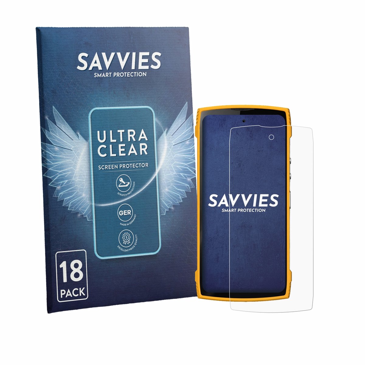 Savvies - Screenprotector voor Lagenio Panther 2 Pro - Folie Beschermfolie transparant 18 Stuks