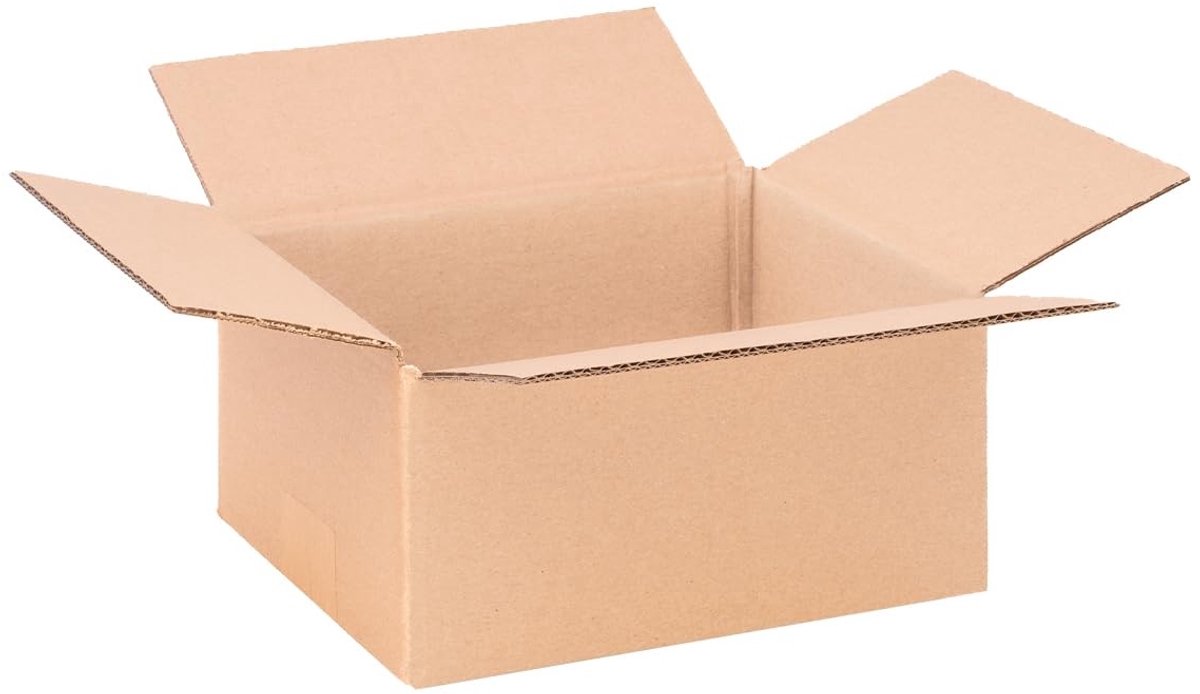 Omgoods - Vouwdozen van Golfkarton 217 x 172 x 110 mm Bruin Set van 25