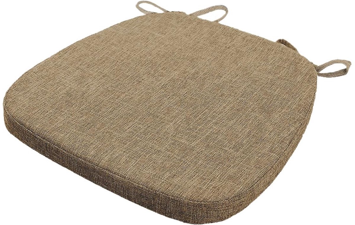Omgoods - Stoelkussen 40 x 38 x 5 cm met Straps