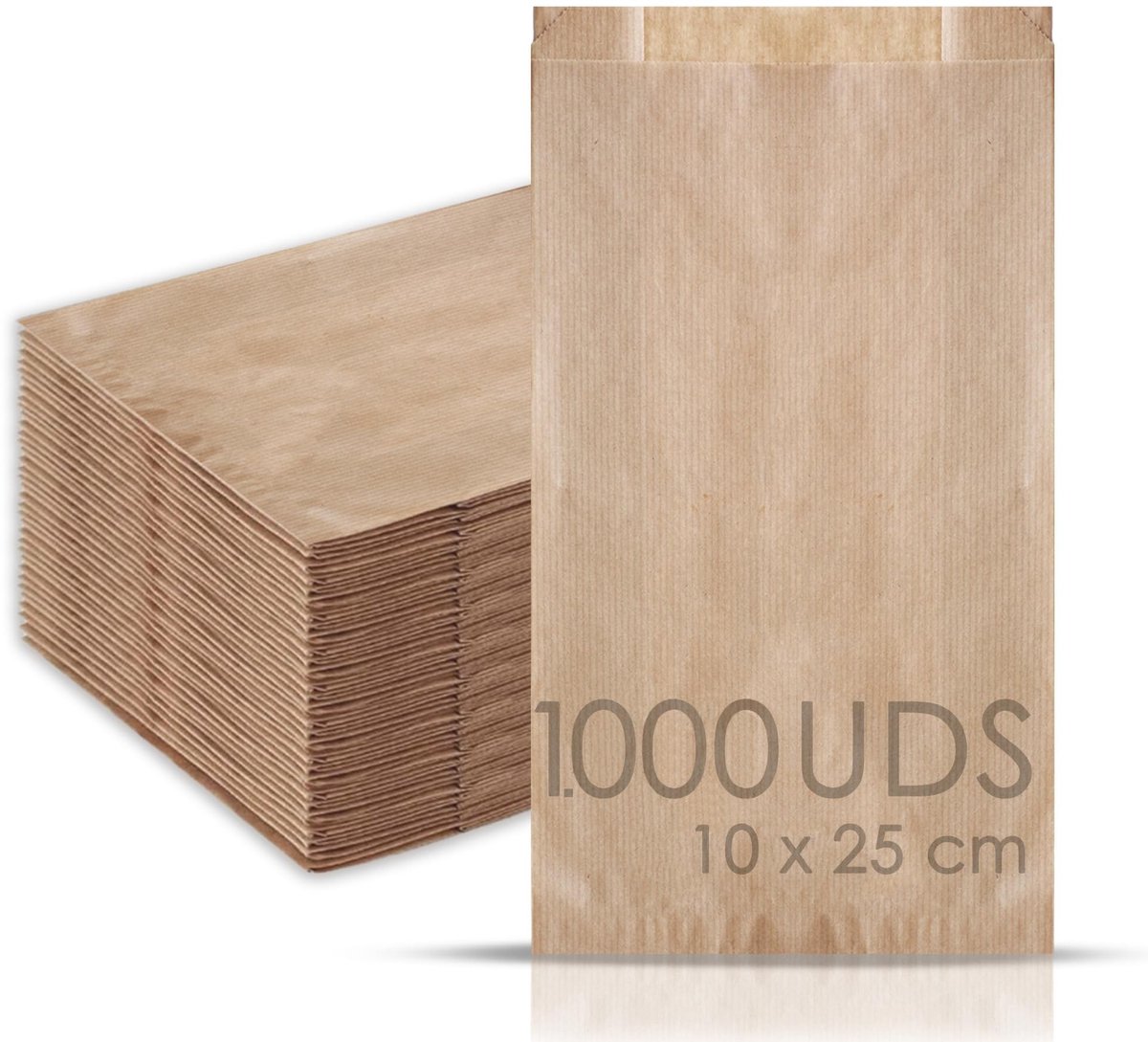 Omgoods - Set van 1000 Kraft Papieren Tassen voor Diverse Toepassingen
