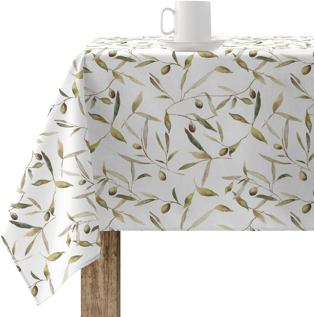 Omgoods - Vlekafstotend Tafelkleed 155 x 155 cm van 100% Biologisch Katoen