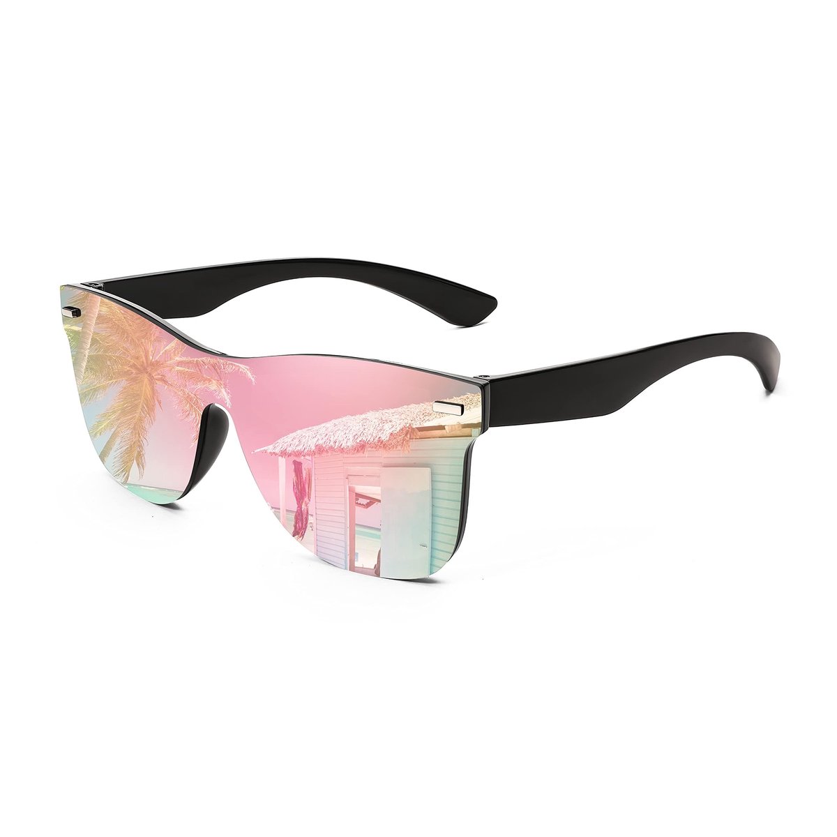 Omgoods - Rimless Zonnebril met UV400 Bescherming voor Volwassenen