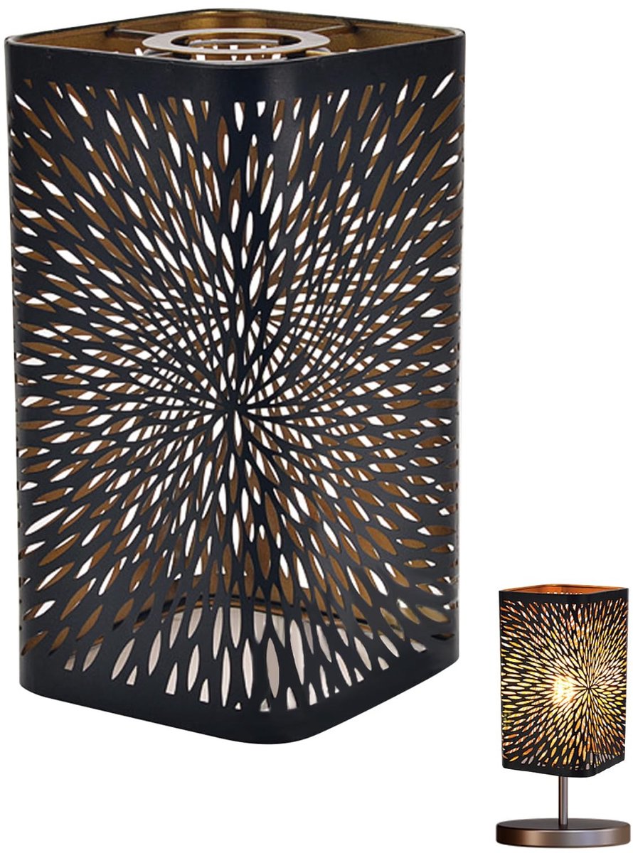 Omgoods - Retro Metalen Lampenkap met Bloemenpatroon
