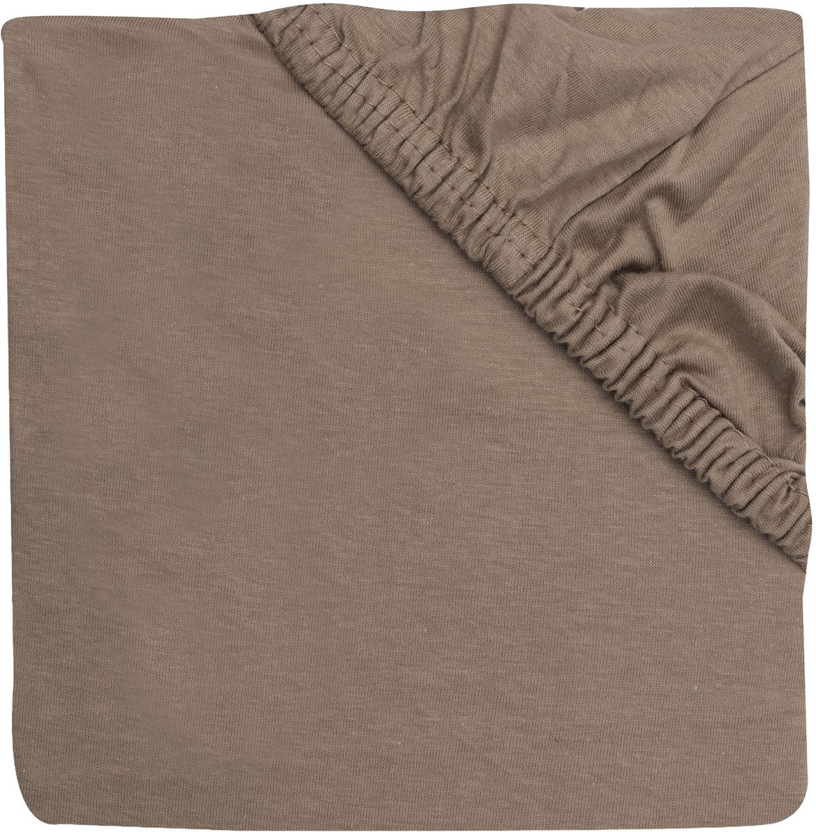 Jollein Hoeslaken Boxmatras - Ø95cm - Jersey - Milky Coffee
