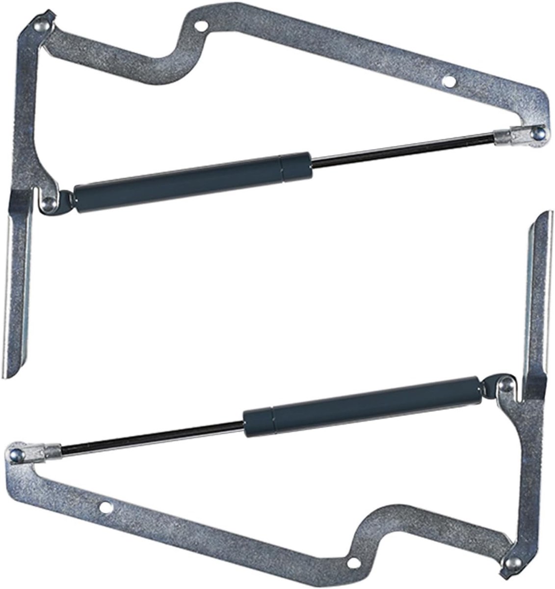 Hydraulische zuigergasveer voor vervanging van scharnieren in Keter afvalcontainerboxen zoals Borneo, Sumatra en Westwood - 2 stuks