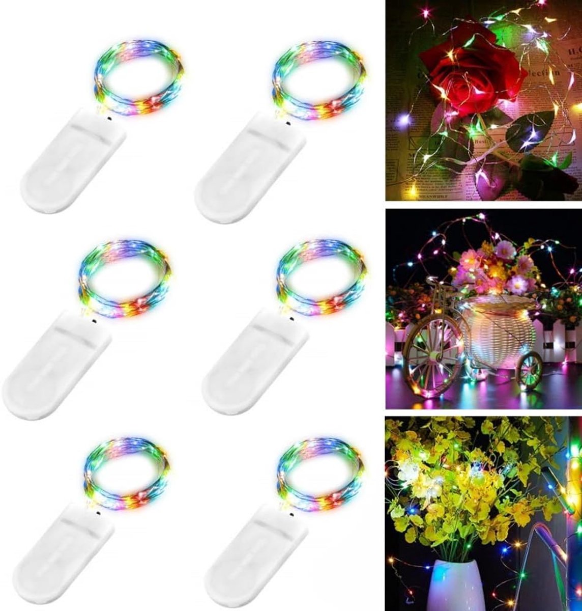 LED Sfeerlampjes 2 Meter - Kleurvol - Copper Wire - Perfect voor Feestdecoratie - ShopVlot