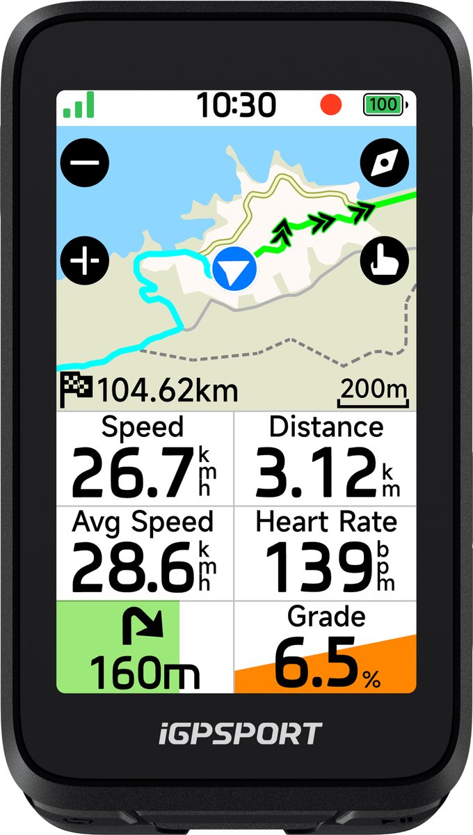 iGPSPORT BiNavi Air gps fietscomputer - 3 inch touch screen