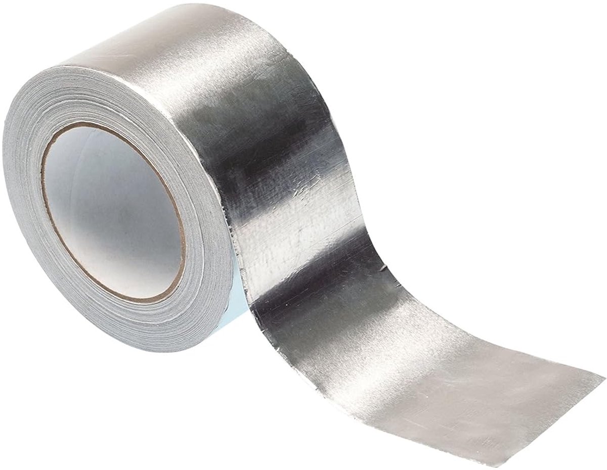 Aluminium plakband 75 mm x 50 m 1 rol | Zelfklevend, hitte- en waterbestendig, voor afdichten en repareren