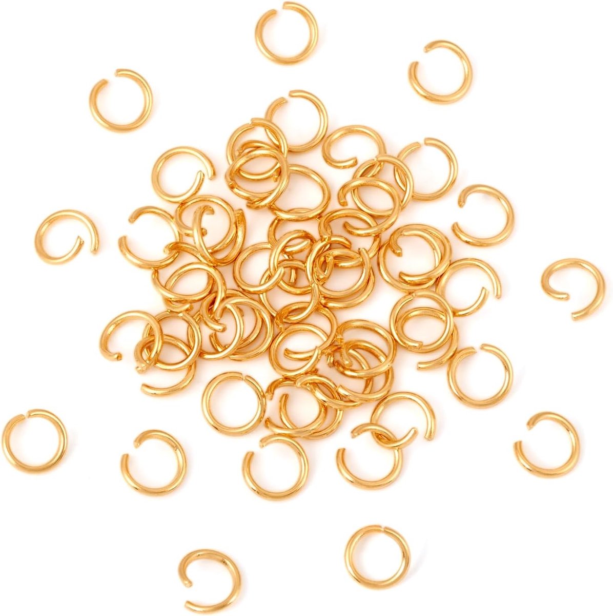 500 stuks roestvrijstalen open springringen, 3 mm mini open gouden springringen, bevindingen voor het maken van sieraden, kettingen, oorbellen, knutselwerken