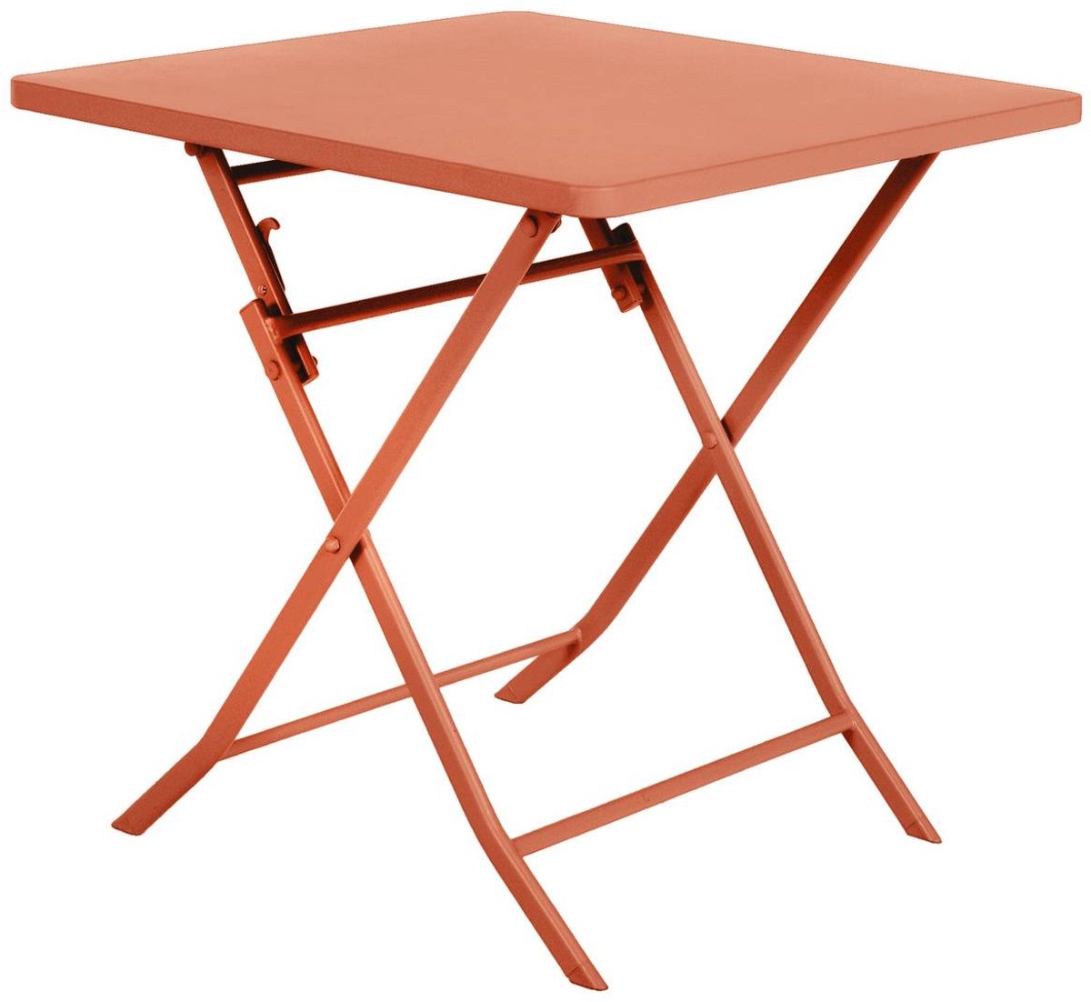 Vierkante opvouwbare tuintafel voor 2 personen van staal, model GREENSBORO