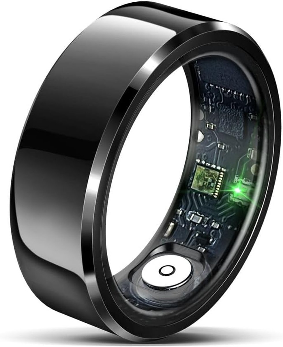 SnelShoppen - Smart Ring voor Mannen en Vrouwen, Fitness Tracker met Stappenteller, Calorie Tracking, 7 Sport Modi, IP68 Waterdichte Activiteit Ring m