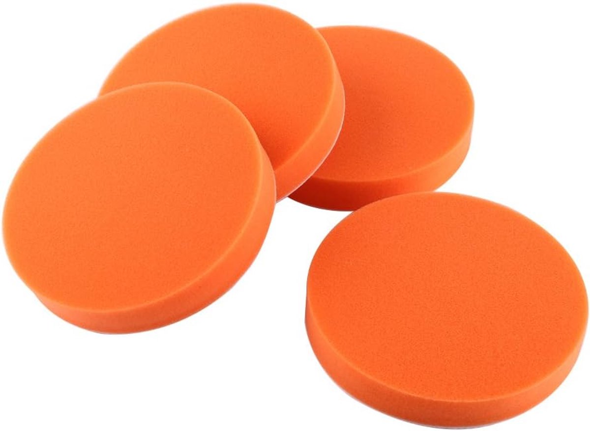 SnelShoppen - Polijstpads 12 Stuks 3 Inch Polijstschuim Set met Polijsthandvat en Booradapter voor Auto Polijstmachine en Hoekschuurmachine