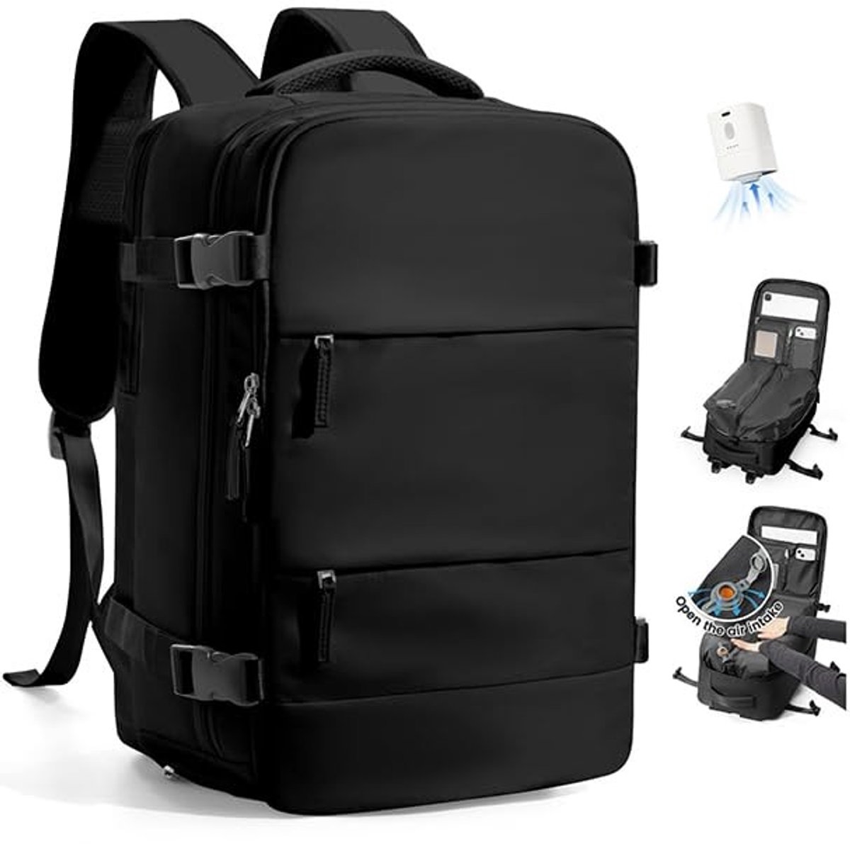 Omgoods - Vacuum Backpack voor Vrouwen en Mannen - Waterdichte Handbagage met Pomp