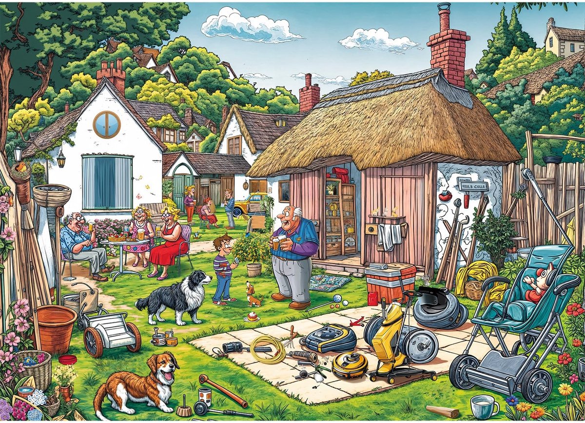 Omgoods - 1000 Stuk Puzzel voor Volwassenen met Levendig Thema