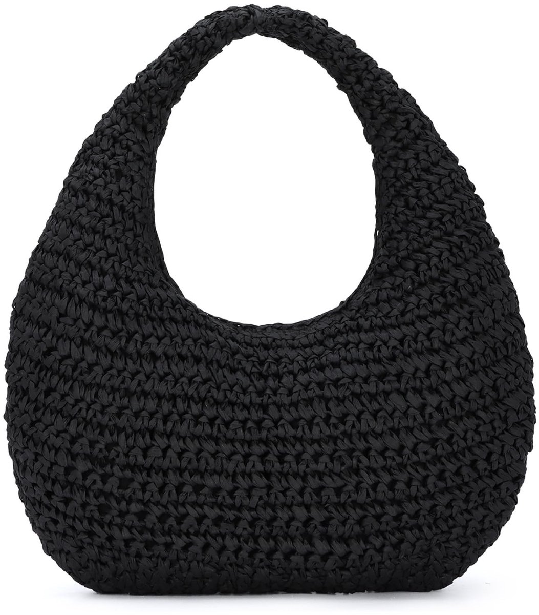 Omgoods - Halfmaans Jute Tas voor Vrouwen, Ideaal voor de Zomer
