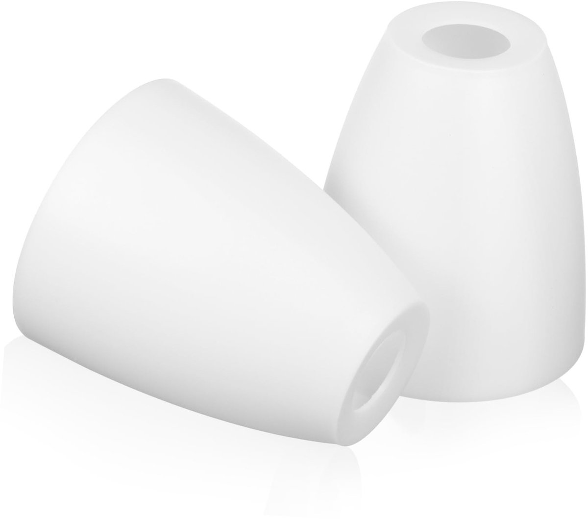 Omgoods - Set van 2 Elegante Lampenkappen voor Bureaulampen - Kunststof, Wit