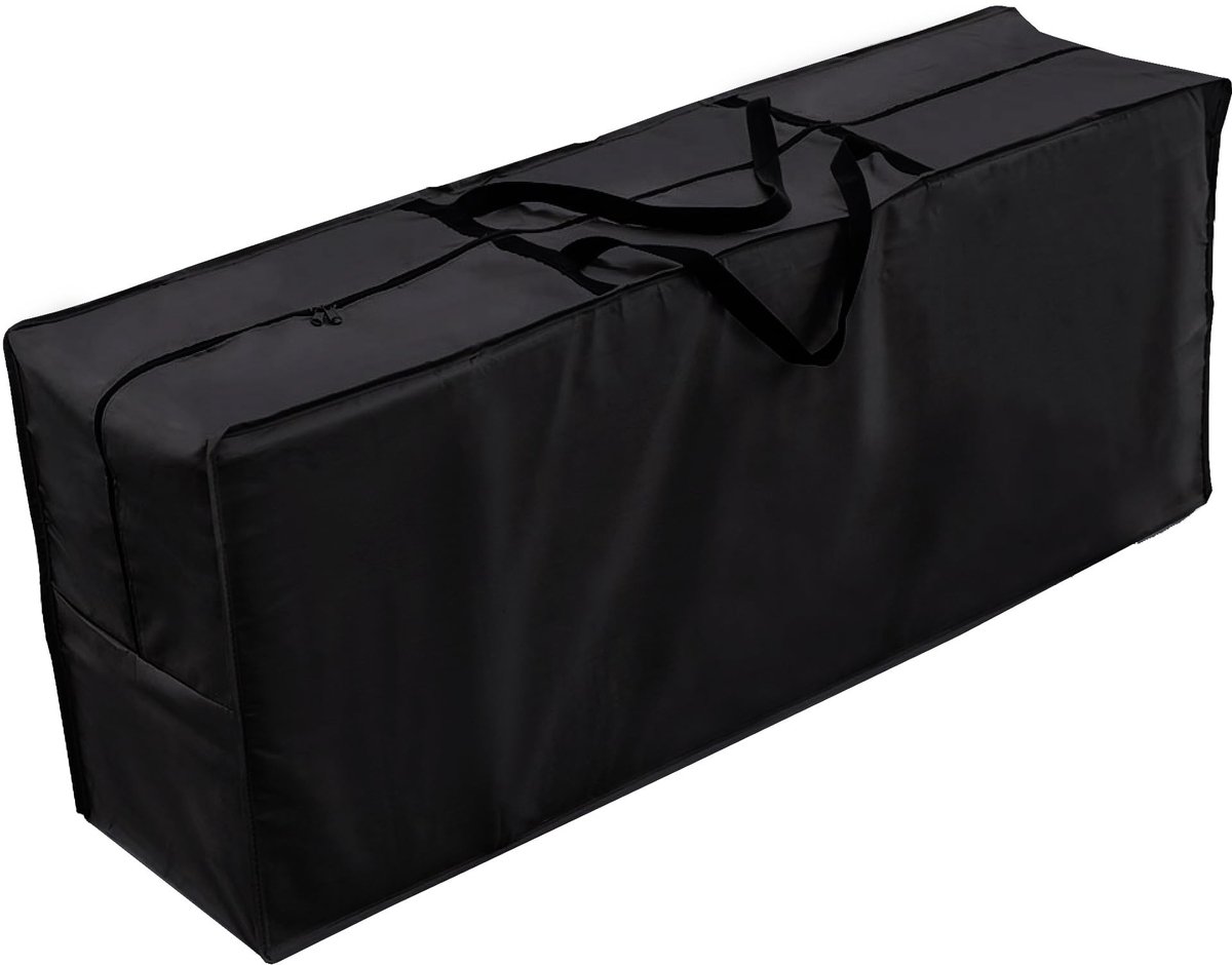 Omgoods- Beschermhoes Waterafstotend - Opbergtas voor Tuinkussens - 250D Polyester - UV-Bescherming 30+ - Inclusief Draagriemen - Winterbestendig - Kussenopberger