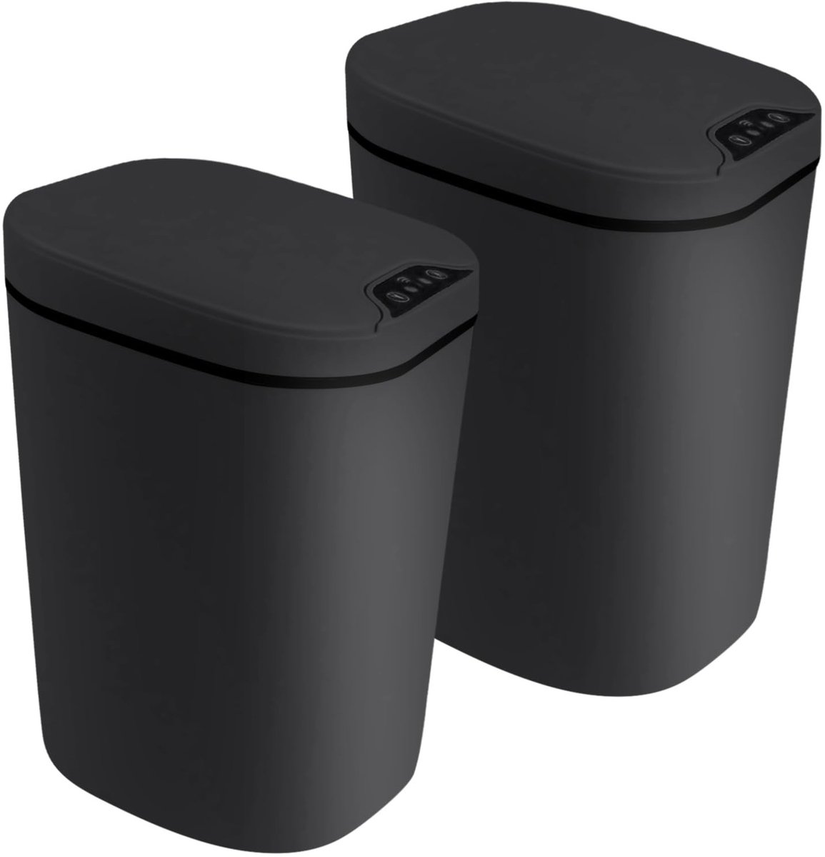 Omgoods - Set van 2 Automatische Vuilnisemmers met Sensor, 12 l