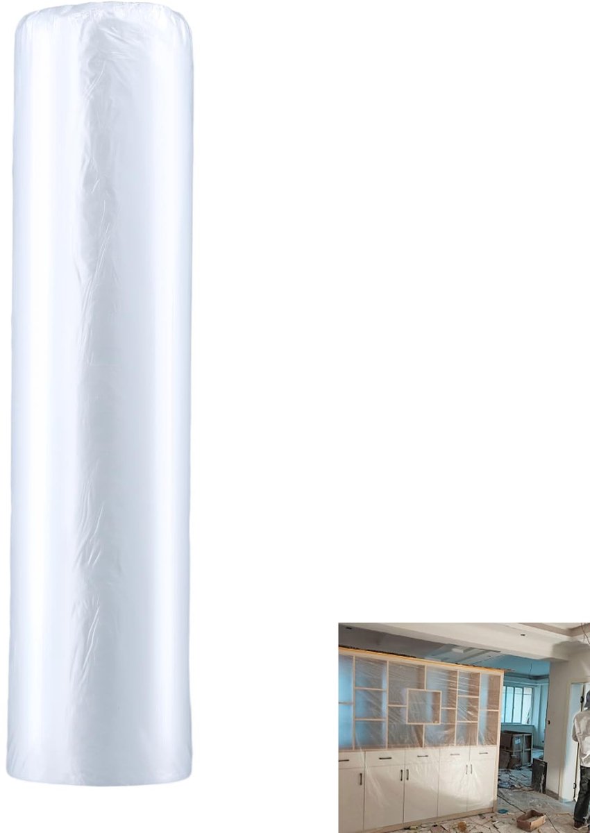 Omgoods - Plastic Dekzeil 400cm x 20m voor Bescherming en Schilderwerk