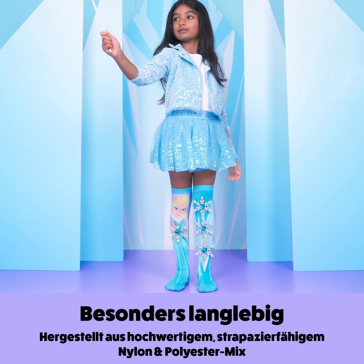 Omgoods - Disney Frozen Kousen voor Kinderen en Volwassenen, Blauw