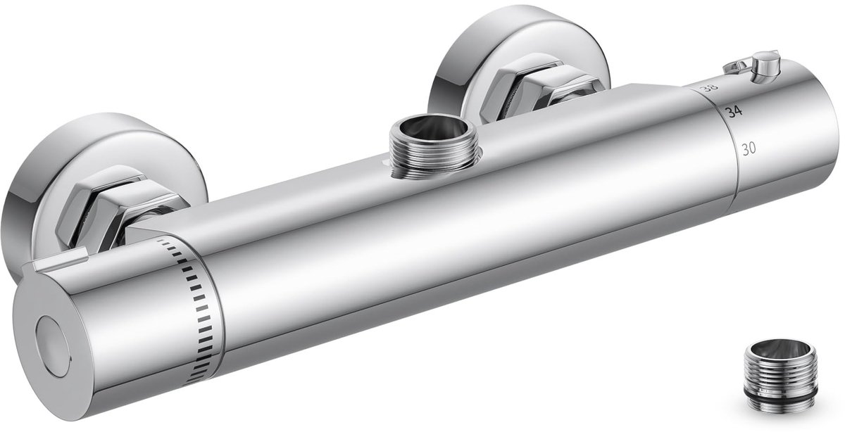 Omgoods - Eengreeps Bad Douche Mixer Tap - Massief Messing met Chrome Afwerking