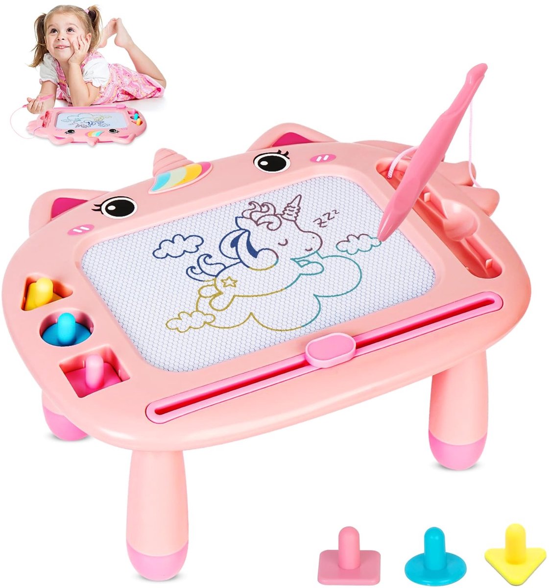 Omgoods - Magneet Whiteboard voor Kinderen - Educatief en Veegbaar