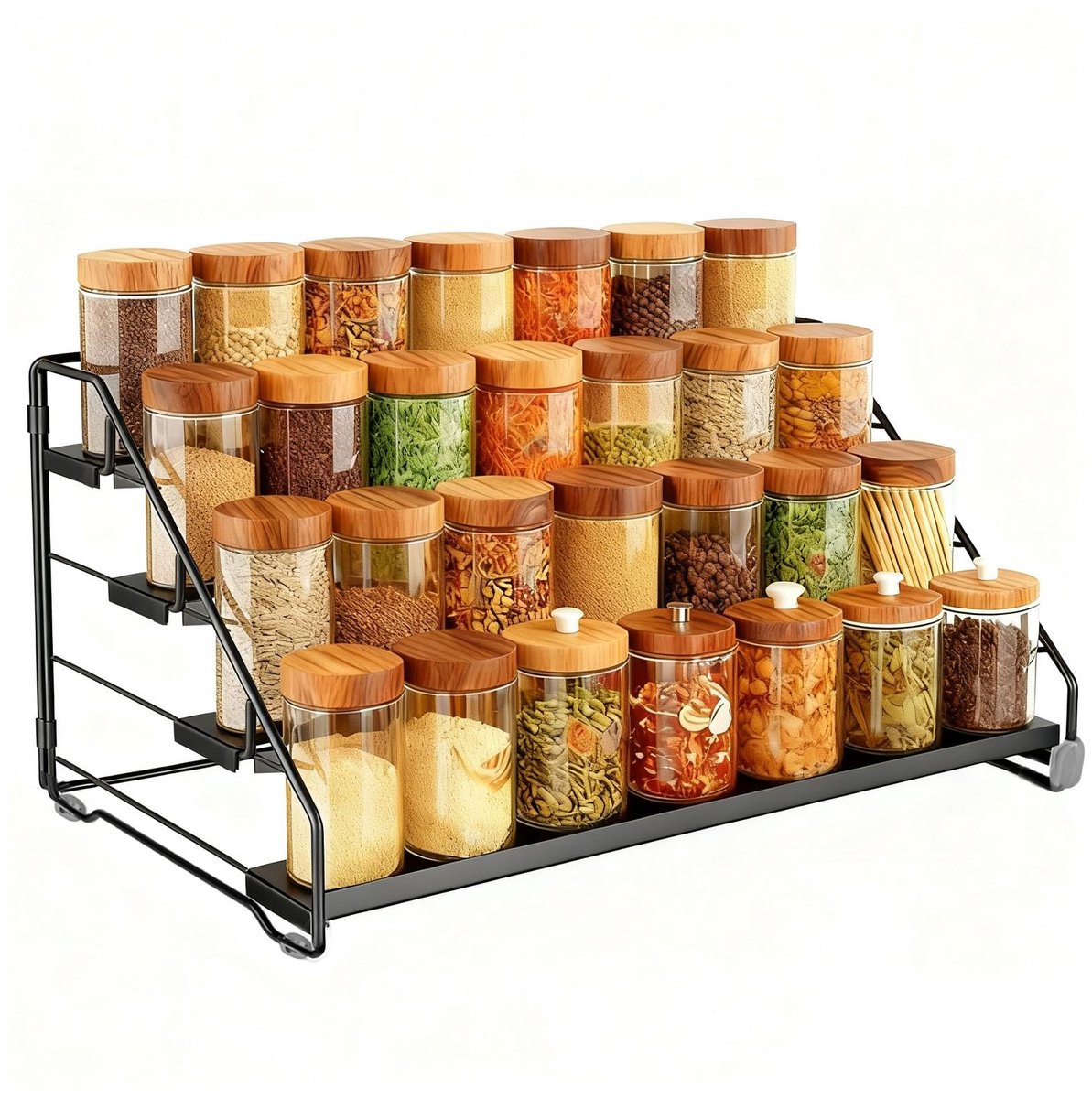 Omgoods - Staand Kruidrek 4 Niveaus - Verstelbaar, 34x27cm
