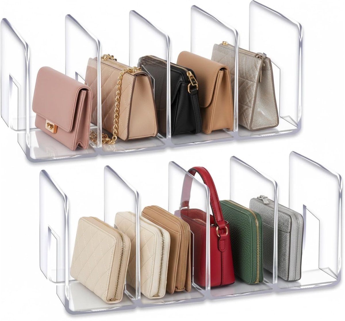 Omgoods - Transparante Acryl Document Organizer met 4 Compartimenten