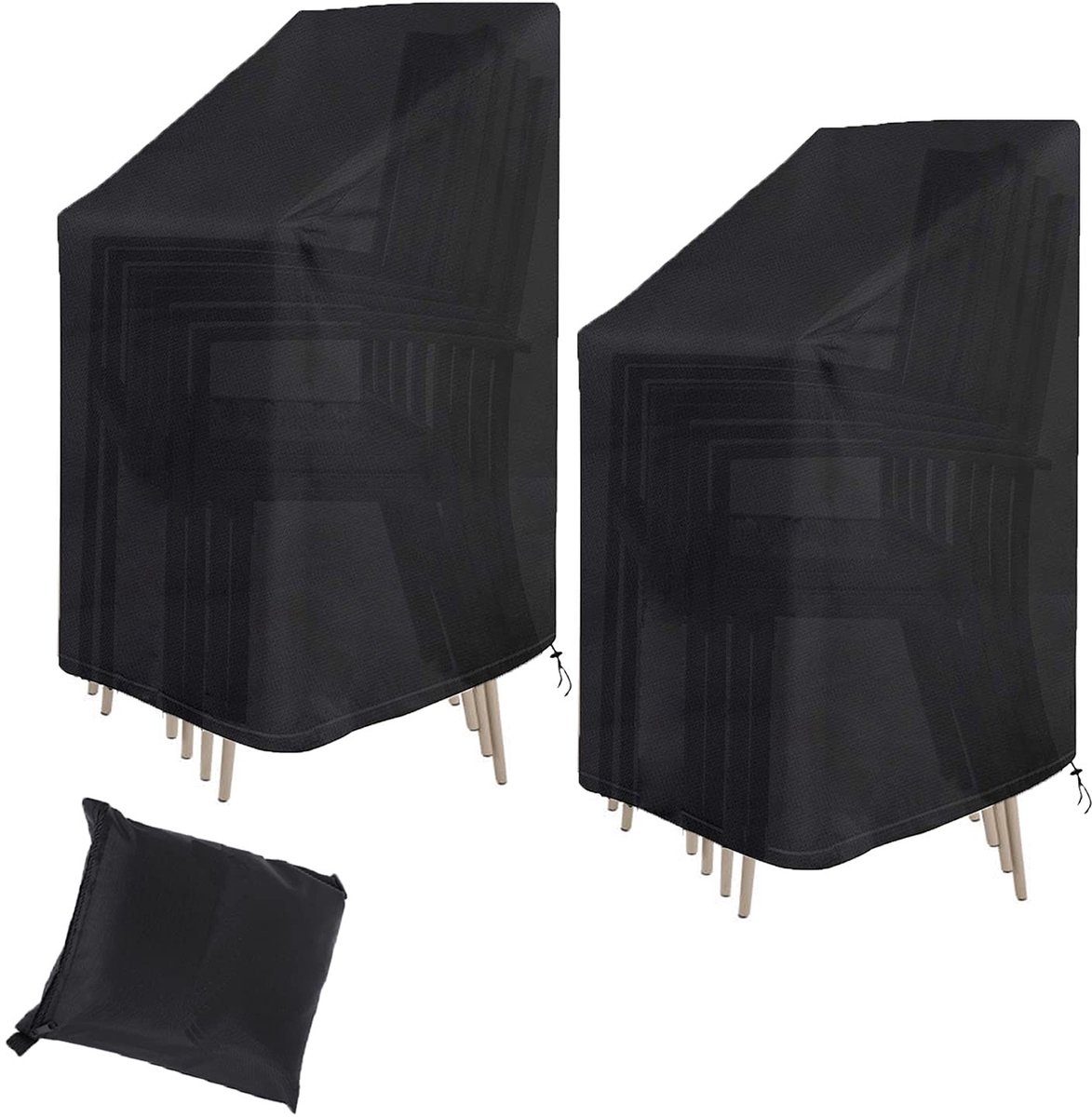 Omgoods - Tuinstoel Beschermhoes, Waterdicht en UV-bestendig, 75 x 75 x 120 cm