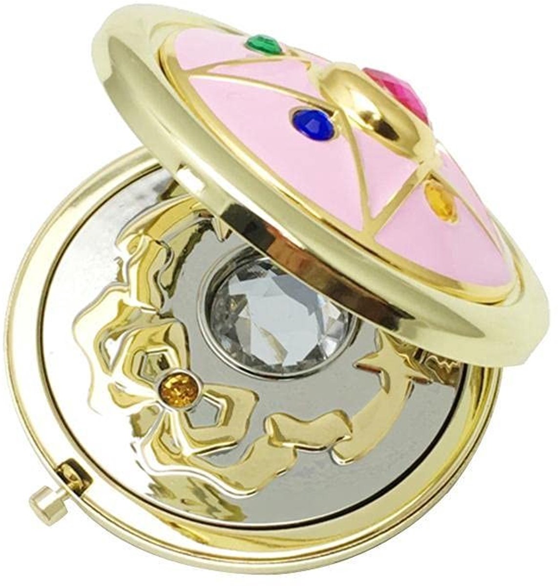 Omgoods - Anime Makeup Mirror - Draagbare Dubbele Spiegel met Sterrenpatroon