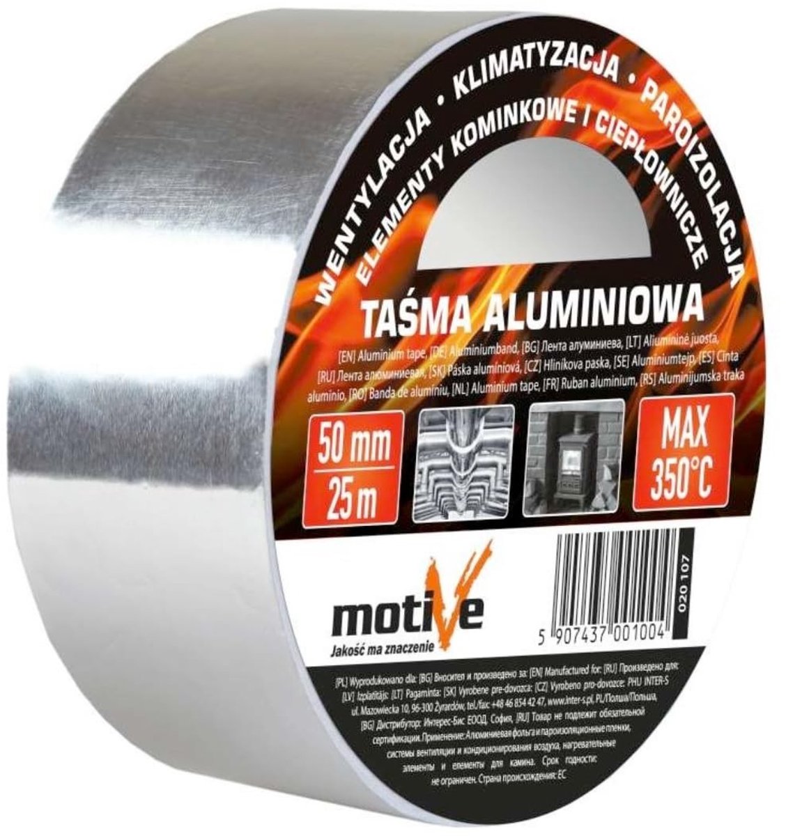 Omgoods - Aluminium Plakband Temperatuurbestendig tot 350°C