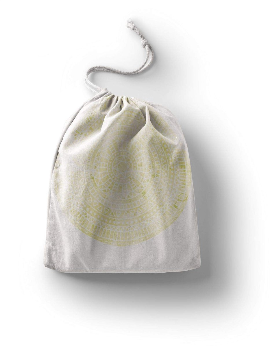 Omgoods - Herbruikbare Katoenen Boodschappentas met Trekkoord 30x40cm Multicolor