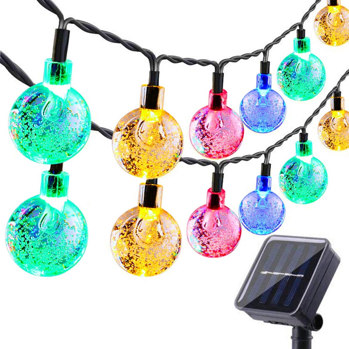 Omgoods - Solar Tuinverlichting met 60 LED Lampjes