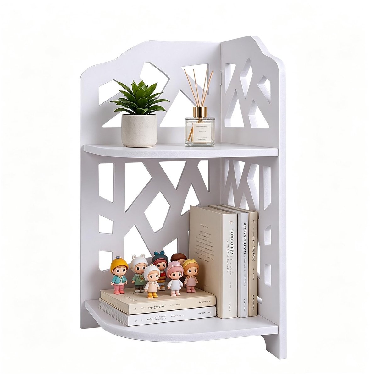 Omgoods - 2-Tier Hoekplank voor Organisatie en Decoratie