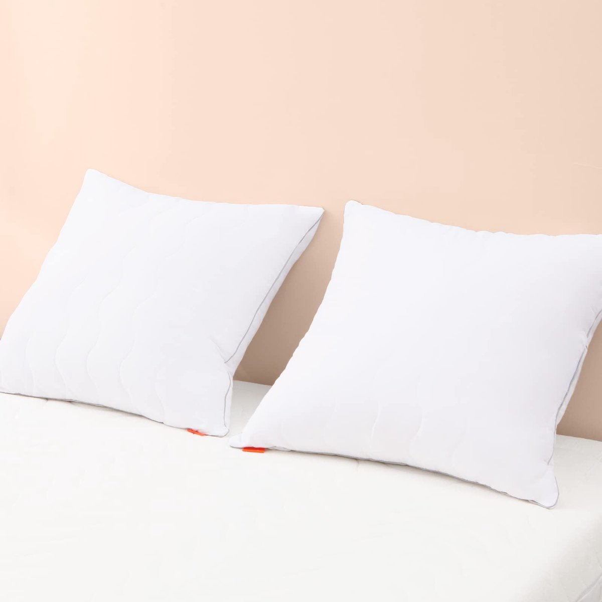 Omgoods - Set van 2 Ademende Hoofdkussens 80x80 cm – Zacht en Wasbaar