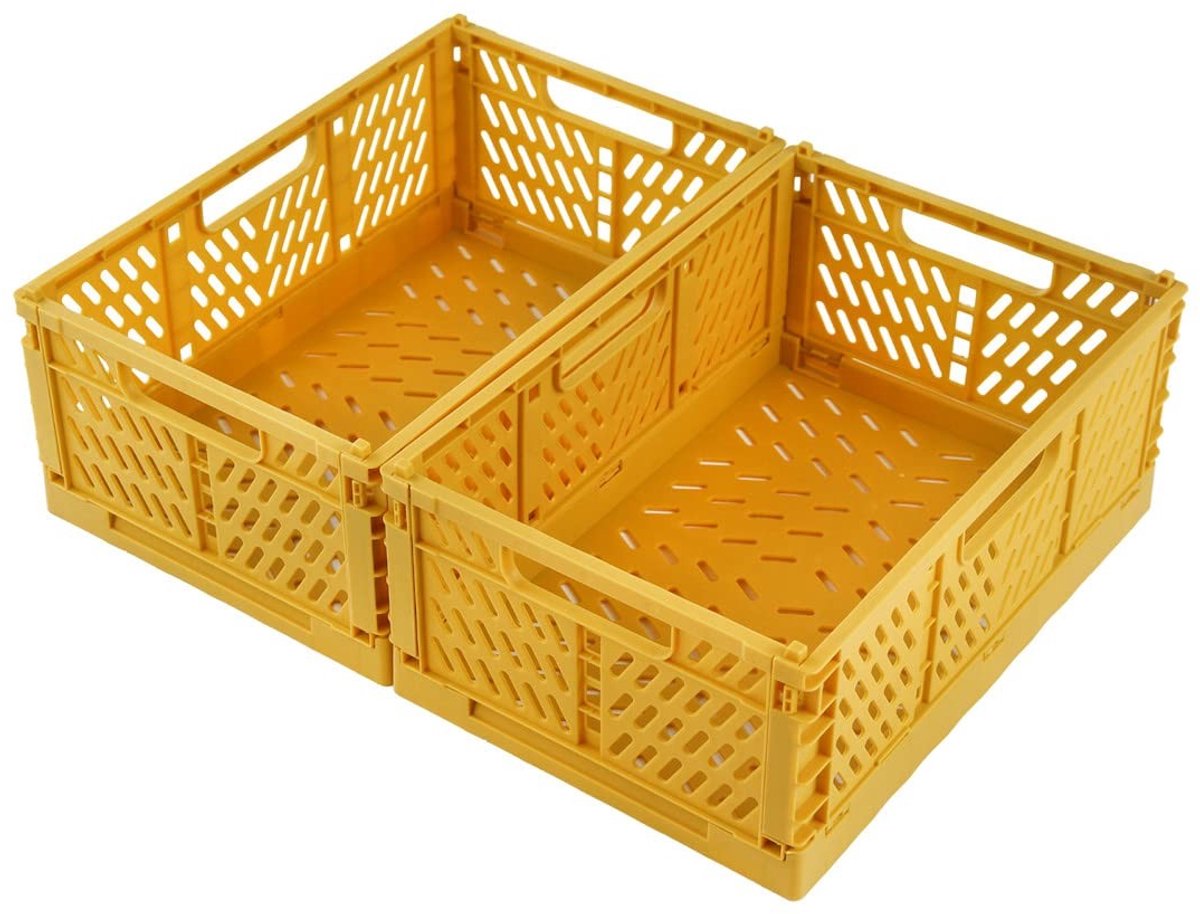 Omgoods - Set van 2 Vouwbare Opbergboxen met Handvatten