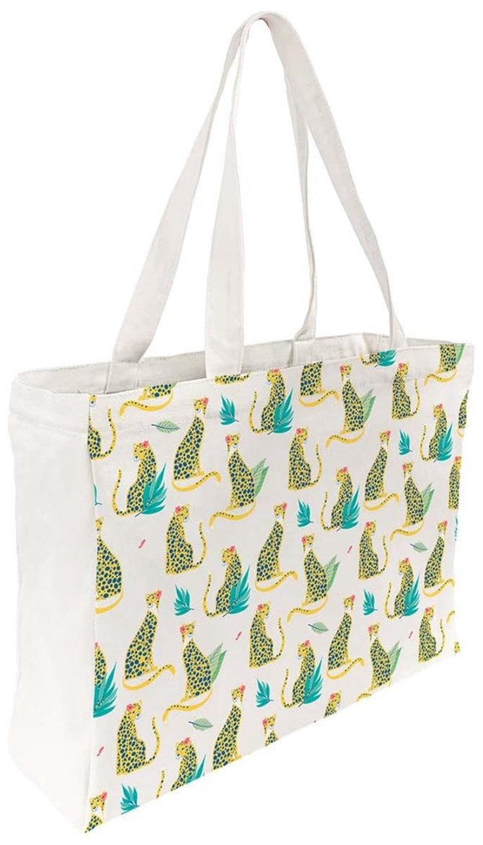 Omgoods - Ruime 100% Katoenen Tote Bag met Modeprint