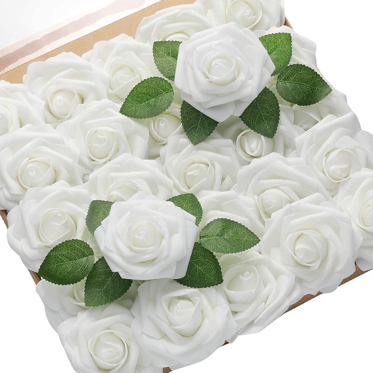 Foam Rozen 25 Stuks - Kunststof - Handgemaakt - Perfect voor Bruidsboeketten - SnelShoppen