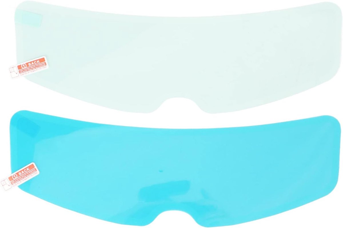 SnelShoppen - Anti Fog Film Set voor Motorhelm - Regenbestendig - 24.5cm - Voorkomt Beslag en Waterdruppels - Universeel - Hoge Transparantie