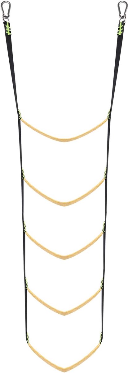 Vijftrapsladder voor op de boot - Verwijderbare nylon ladder - Geschikt voor rubberboot, kayak, motorboot - ShopVlot