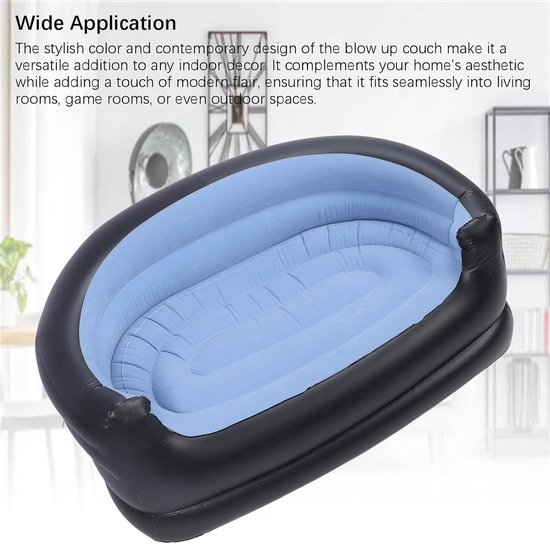 Opblaasbare Bank - PVC Stoel Comfortabele Zetel - Buiten Zitten - Dubbele Zitting Ontwerp — afbeelding 2