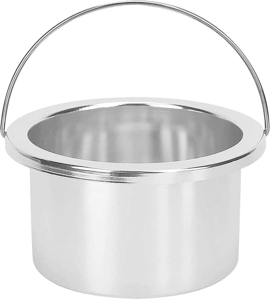 Waxverwarmer Binnenpot - Vervangende Pot Harsen - Ontharen Thuis - Aluminiumlegering - 500 ml - Zilver